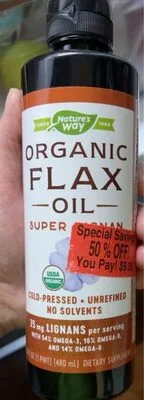 Organic Flax Oil
