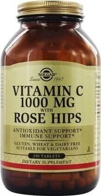 Solgar Vitamin C Rose Hips 250 Tablets (adult)