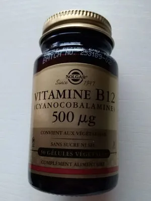 Vitamine B12 500μg - 50 Gélules - Solgar