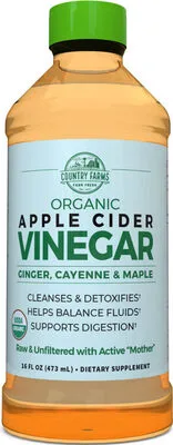 Organic apple cider vinegar drink