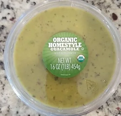 Organic homestyle guacamole