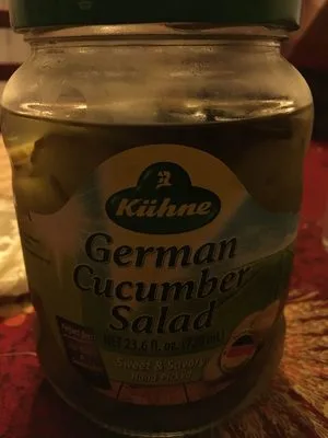 Sweet & savory hand picked german cucumber salad