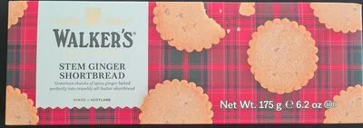 Walkers Pure Butter Stem Ginger Shortbread (6.2 Oz)