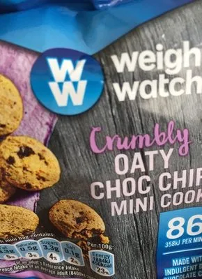 Crumbly oaty choc chips mini cookies