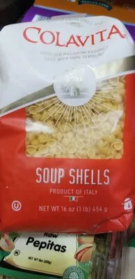 Colavita, soup shells, enriched macaroni product