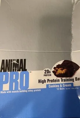 Cookies and Cream high protein training bar