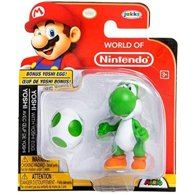 Mundo do Nintendo Yoshi e Bônus Yoshi Egg Action Figura 2,5 polegadas