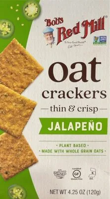 Jalapeño oat crackers