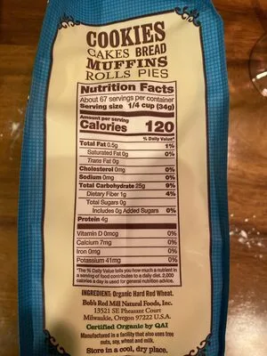 Unbleached white all-purpose organic flour