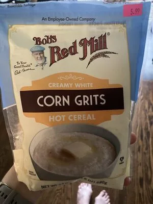Southern style white corn grits