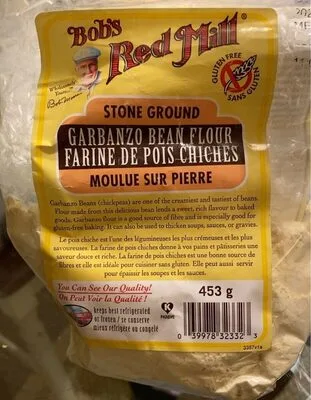 Farine de pois chiches moulue sur pierre