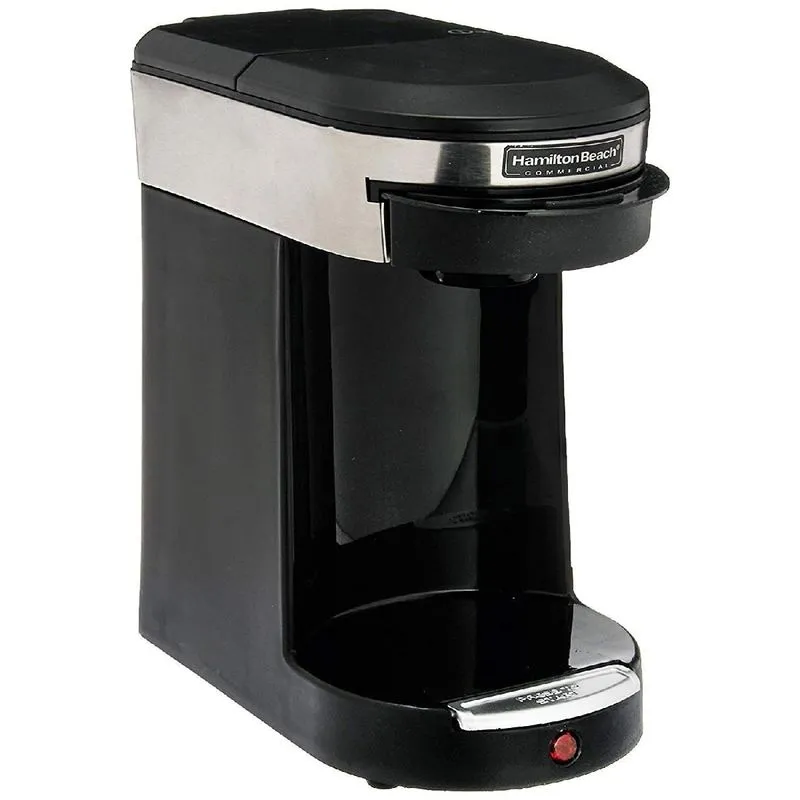 Cafeteira Elétrica Hamilton Beach de 12 Xícaras Copo Único Em Aço Inoxidável Cor Preta