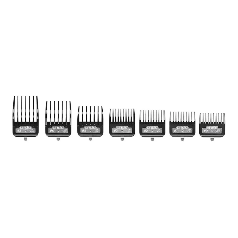 Andis Bg Series Premium Metal Clip 7-pente Set, 1 contagem
