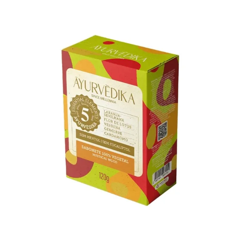 Ayurvèdika Sabonete Ayurvédico Em Barra 100% Vegetal Mystical Wood 120g