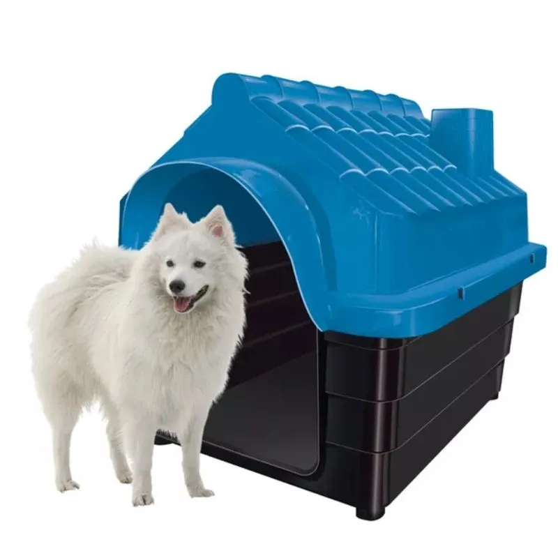 Casinha N5 Cama Casa Pet p/ Cachorro Gato Porte Grande Azul