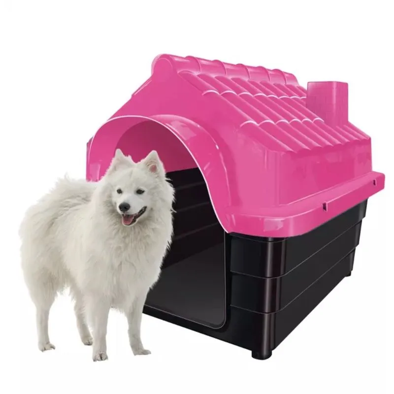 Casinha N6 Cama Casa Pet p/ Cachorro Gato Porte Grande Rosa