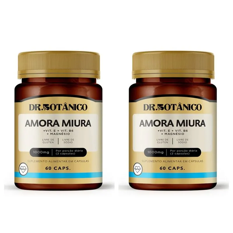 Kit 2 un - amora miura + vitaminas 1000MG 60 cps dr botanico
