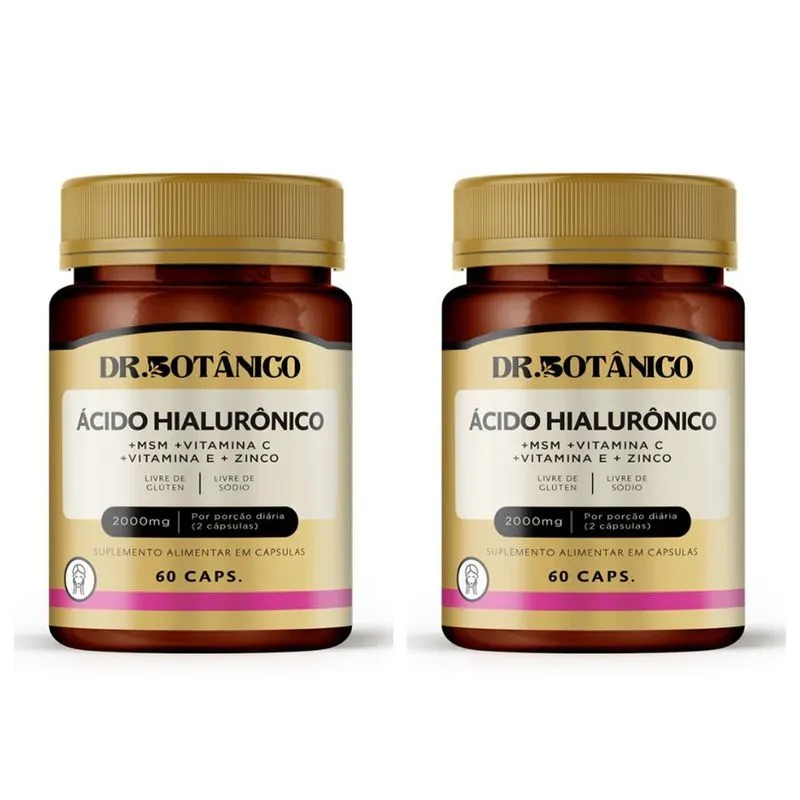 Kit 2 Un - Acido Hialuronico Vitamina C E Zinco Dr Botanico