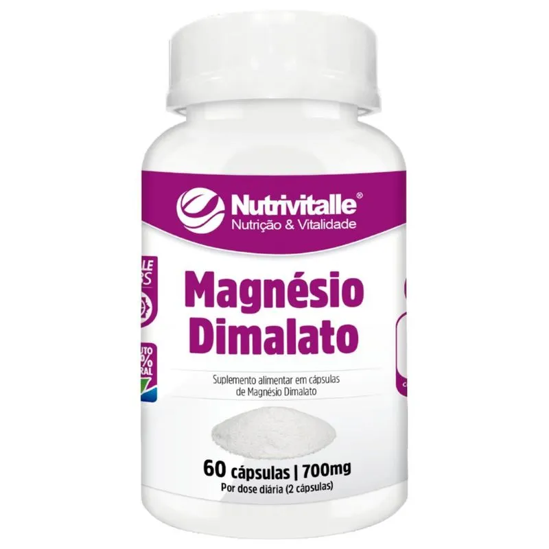 Magnesio Dimalato 700mg 60 Capsulas Nutrivitalle