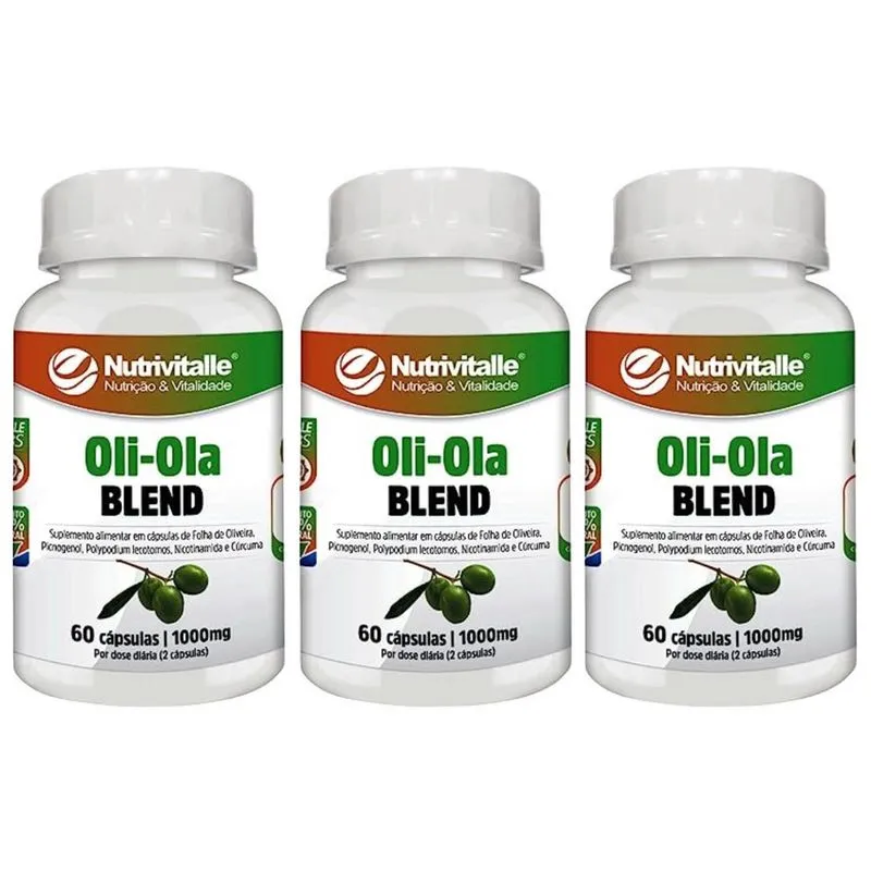 Kit 3 Un - Oli Ola Blend 1000Mg 60 Capsulas Nutrivitalle