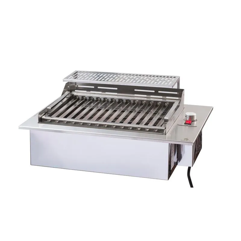Churrasqueira Elétrica De Embutir Bancada Inox Grande 220v
