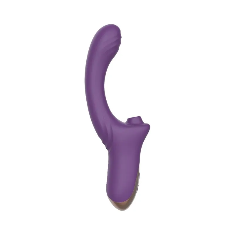 Vibrador e Sugador Cora Roxo