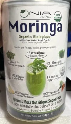 Poudre de feuilles organiques Moringa Oleifera