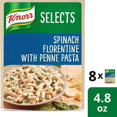 Selects pasta side dish spinach florentine with penne pasta