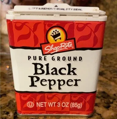 Pure ground black pepper