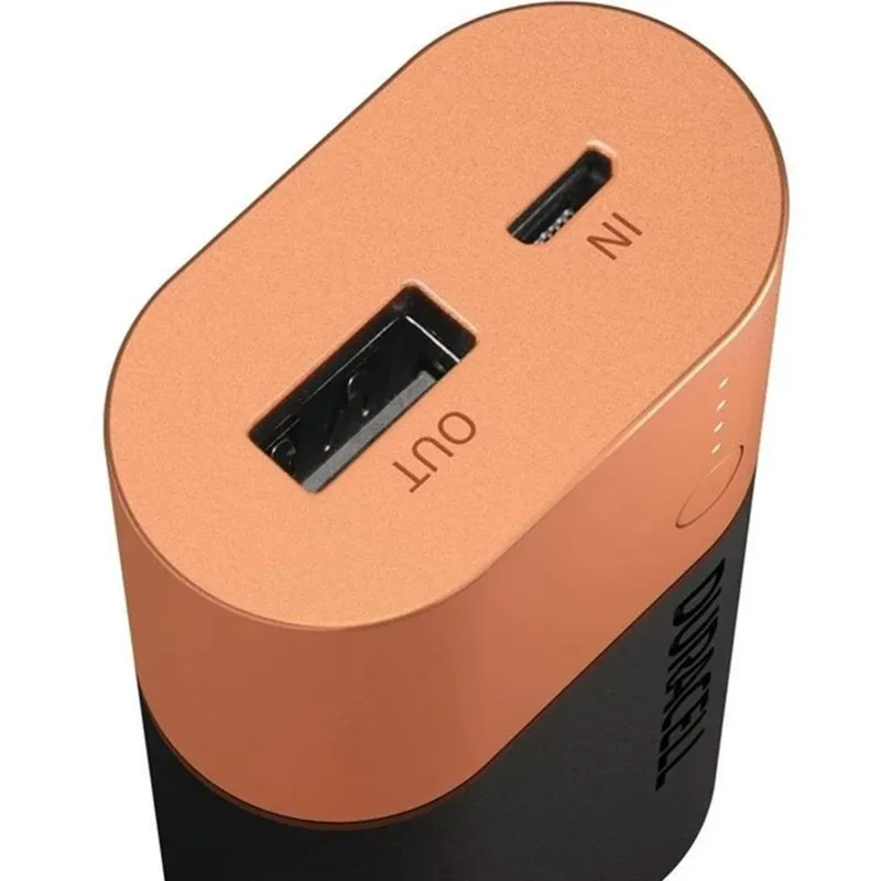 Carregador Portátil USB Duracell Power Bank 6700mAh - Preto