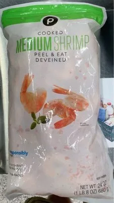 Cooked medium shrimp
