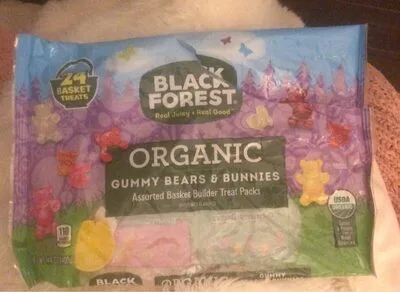 Organic gummy bears and bunnies