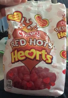 Chewy red hot hearts