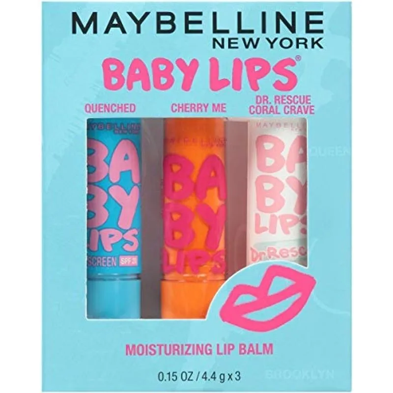 Hidratante labial 3-pack, tons variados, essencial para lábios - 70 caracteres