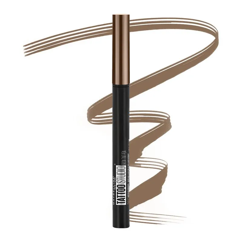 Caneta Tinta Para Sobrancelhas Maybelline New York Tattoostudio Marrom Médio