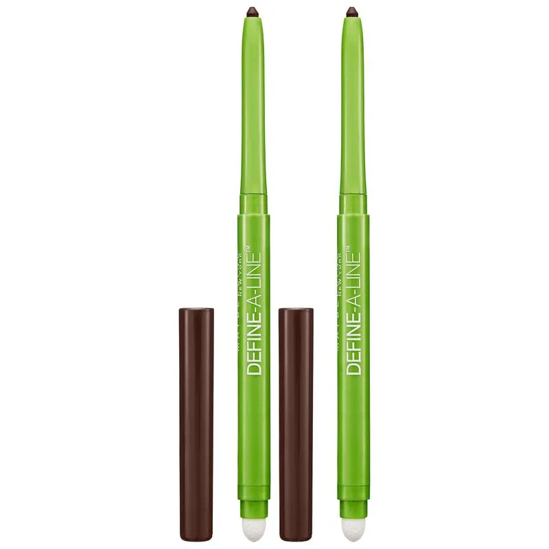 Delineador Maybelline Define-a-line Preto Acastanhado (pacote Com 2)