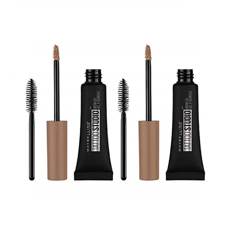 Gel De Maquiagem Para Sobrancelhas Maybelline Tattoostudio Soft Brown 7mlx2