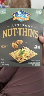 Rice Cracker Snacks with Almonds