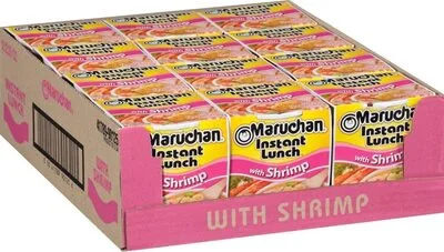 Instant lunch shrimp flavor