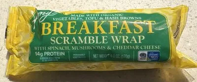 Scramble Wrap With Spinach, Mushrooms & Cheddar Cheese