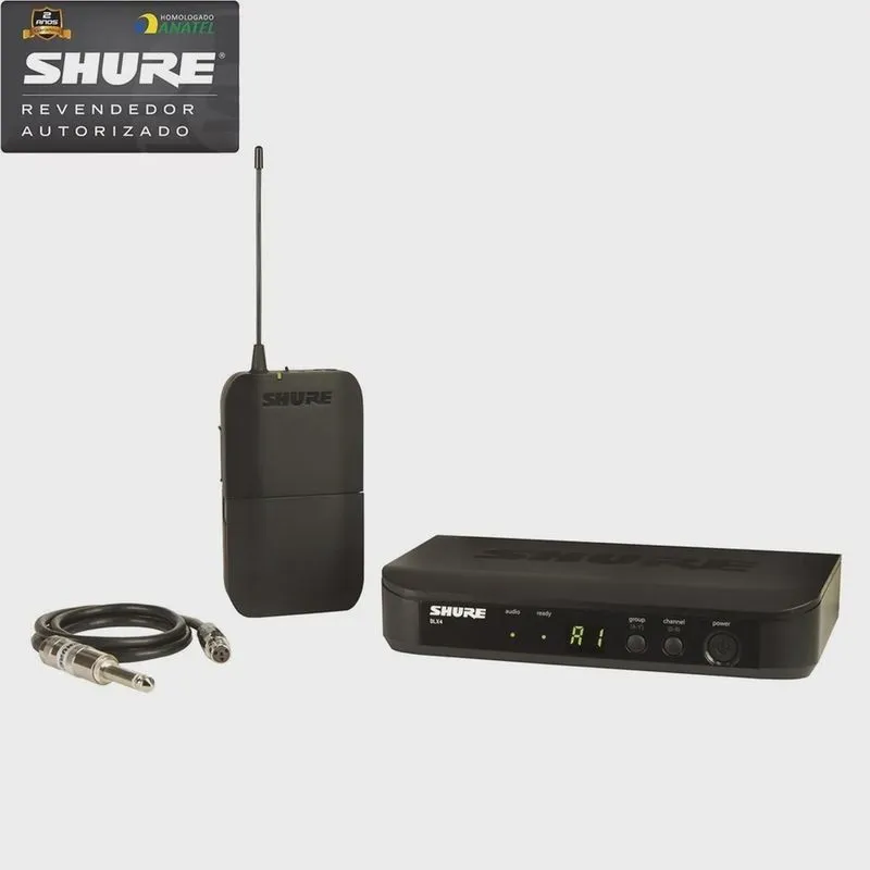 Sistema Sem Fio Bodypack Para Instrumento BLX-14BR M15 - Shure