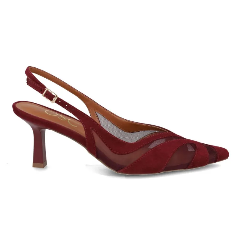 Scarpin Osc Slingback Marsala Feminino 39