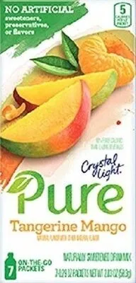 Pure tangerine mango on the go drink mix
