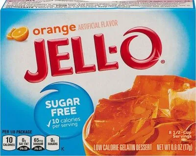 Jello oragne gelatin dessert mix boxes