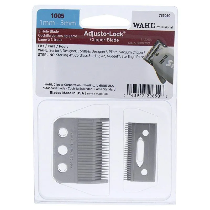 Clipper Blade Wahl 21 Com Fecho Ajustável De 3 Furos (1 Mm - 3 Mm)
