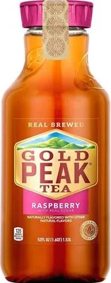 Raspberry flavored iced tea drink