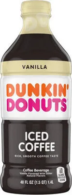 Vanilla iced coffee beverage