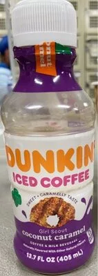 Dunkin Iced coffee Coconut Caramel
