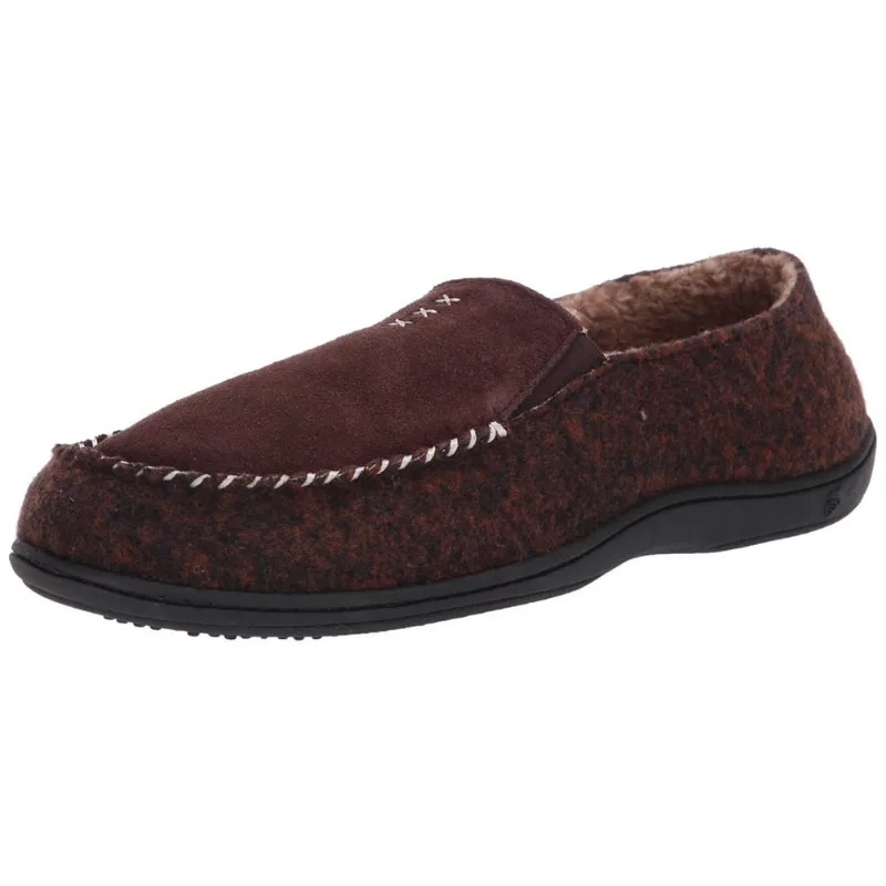 Chinelos Moc Artesanais Masculinos de Bolota, Castanho Noz, X-Large