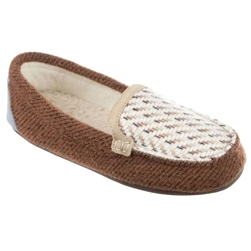 Acorn Womens Andover Driver Moccasin, Buckskin, Tamanho Mediu